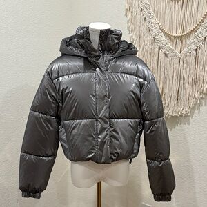 Zara Gray Puffer Jacket